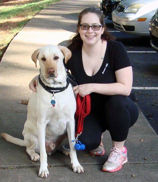 Amy Dubis with Dog